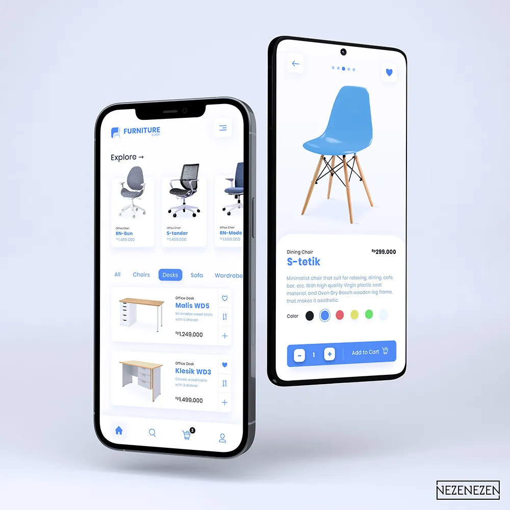 Furniture Shop Mobile Apps UI